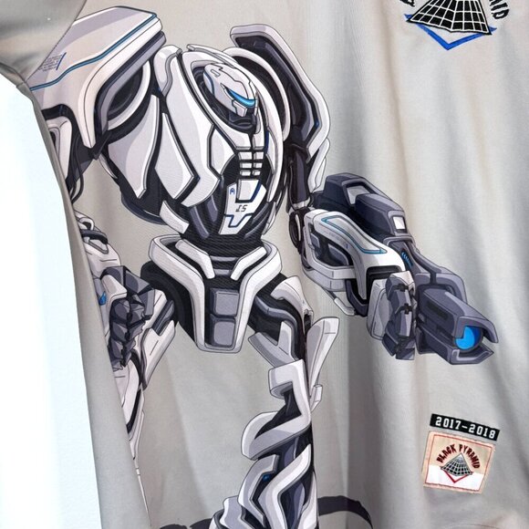 Black Pyramid Transformer Jersey Shirt Gray Black XL - Picture 11 of 16